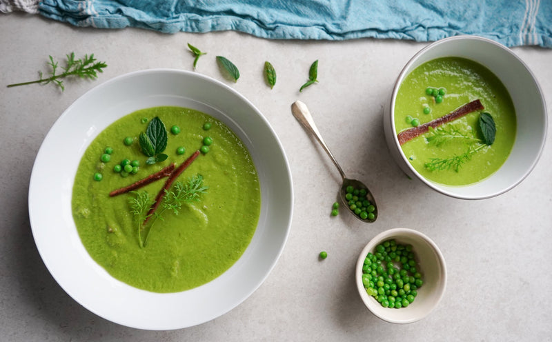 Pea and Vegan Bacon Soup – Hanna Sillitoe